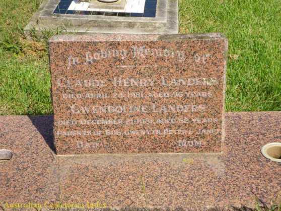 HS Claude and Gwendoline Landers