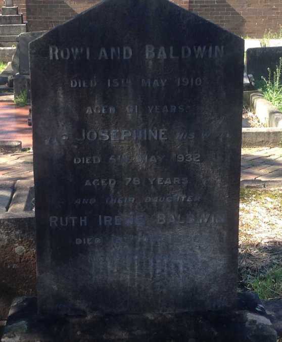 HS Baldwin Rowland Josephine and daughter