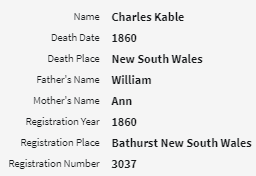 William Kable (1824 – 1895) – Henry Kable – Susannah Holmes